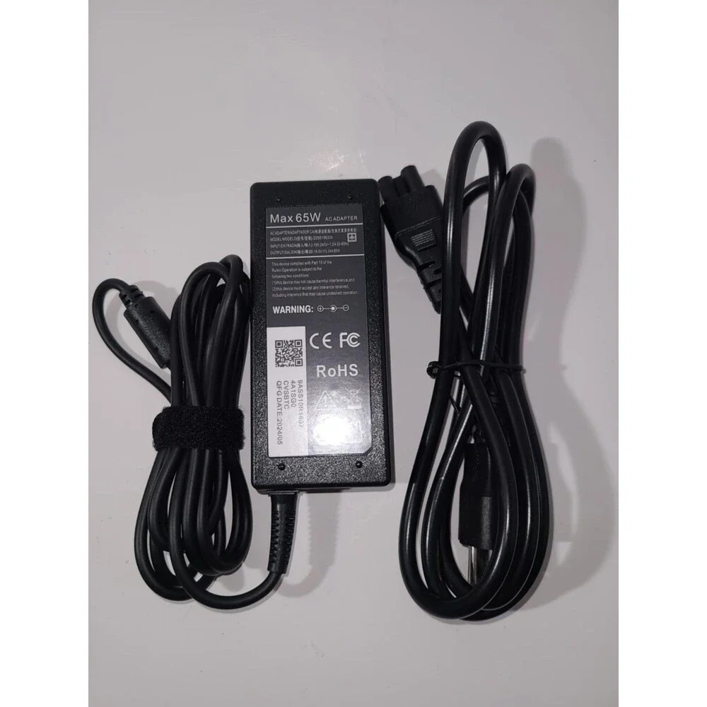 Max 65w Ac Adapter Dz65195334 With Wall End Cord Laptop Charger